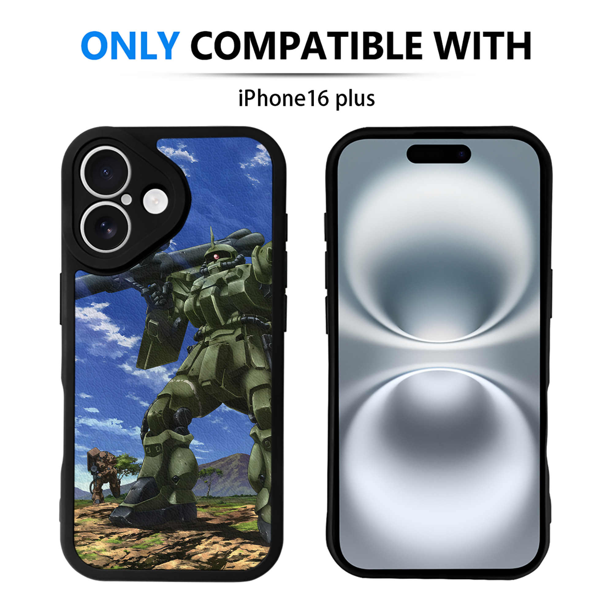 （画像用） 機動戦士ガンダム Mobile Suit Gundam 【iPhone 16シリーズ対応】シリコンスマホケース（レザー調） 材質：シリコン
